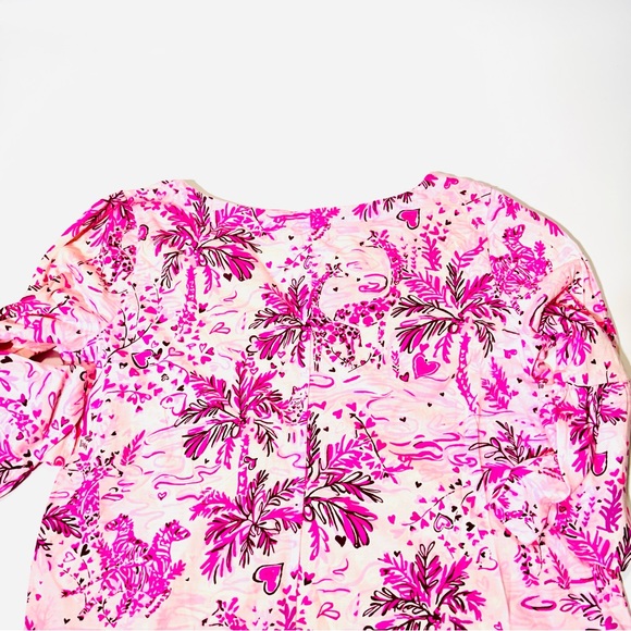 Lilly Pulitzer dress Tosha Wild About You Pink Blossom dress mini dress Size M - Picture 9 of 10